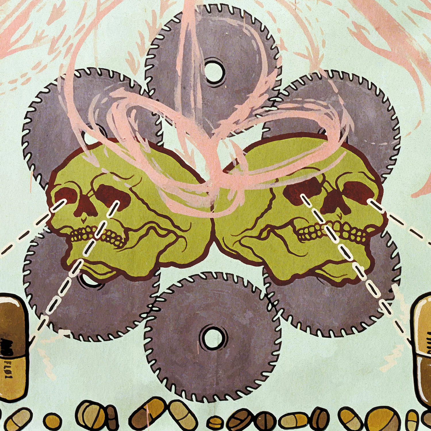 Agoraphobic Nosebleed "Frozen Corpse Stuffed With Dope (Reissue)" 12" - Image 2