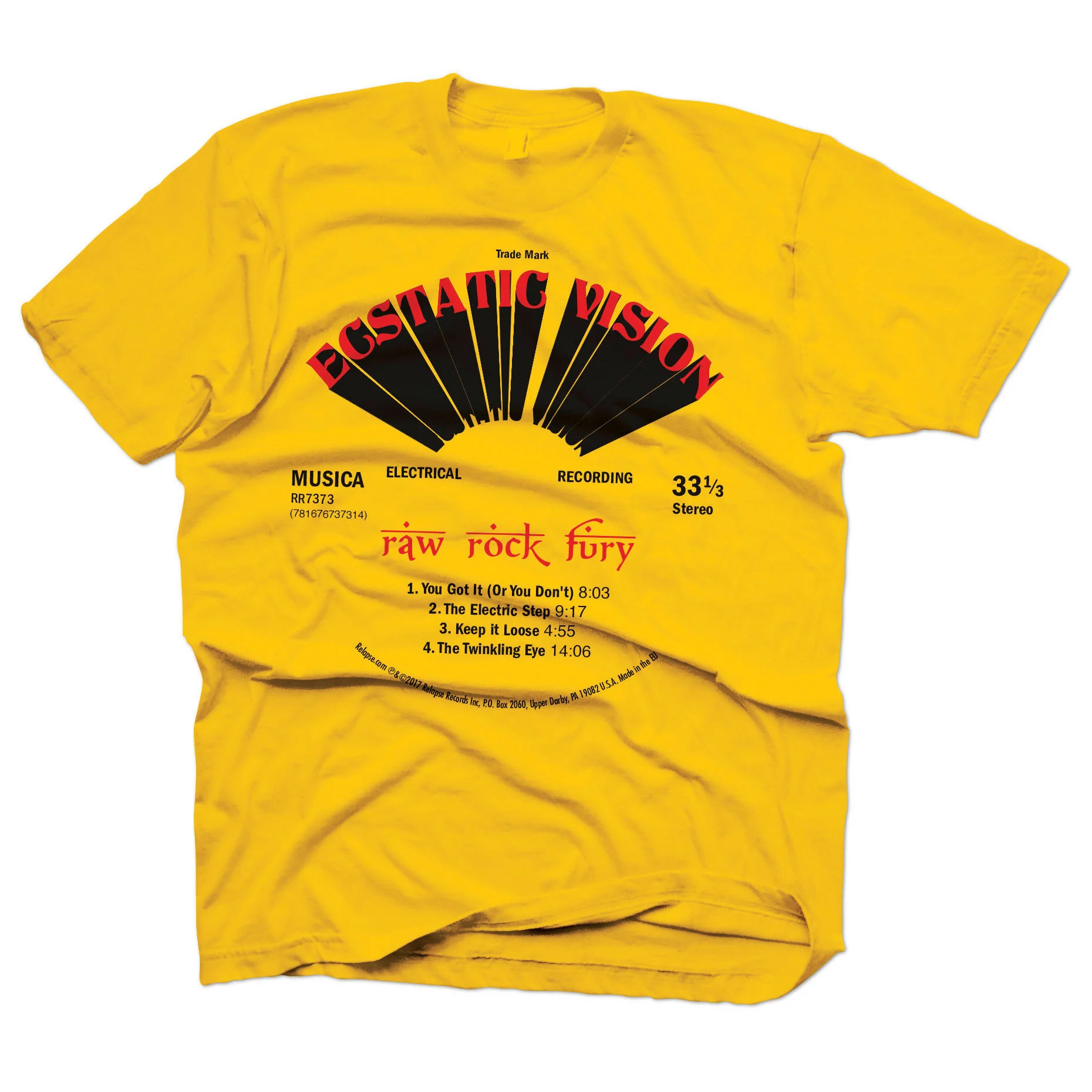 Ecstatic Vision "Raw Rock Fury" T-Shirt