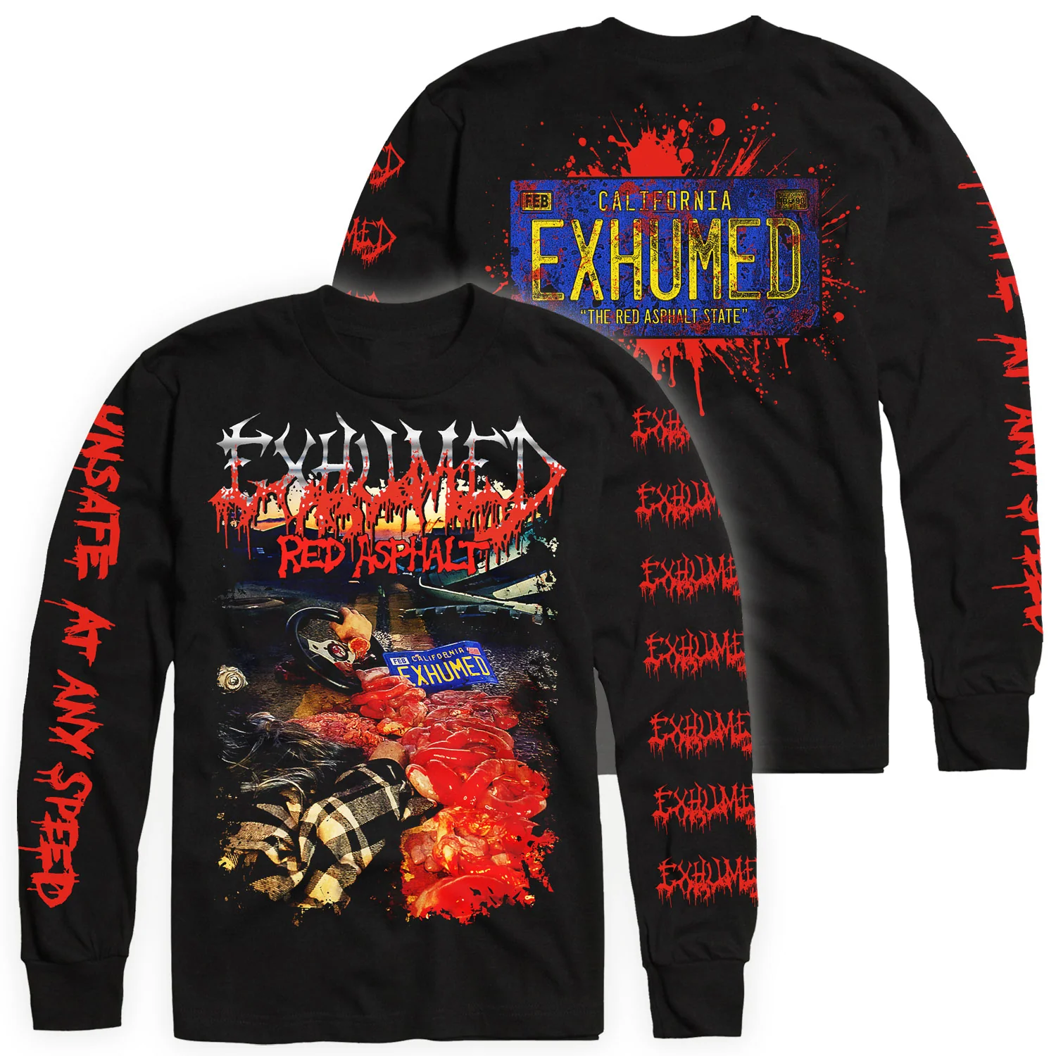 Exhumed "Red Asphalt" Longsleeve