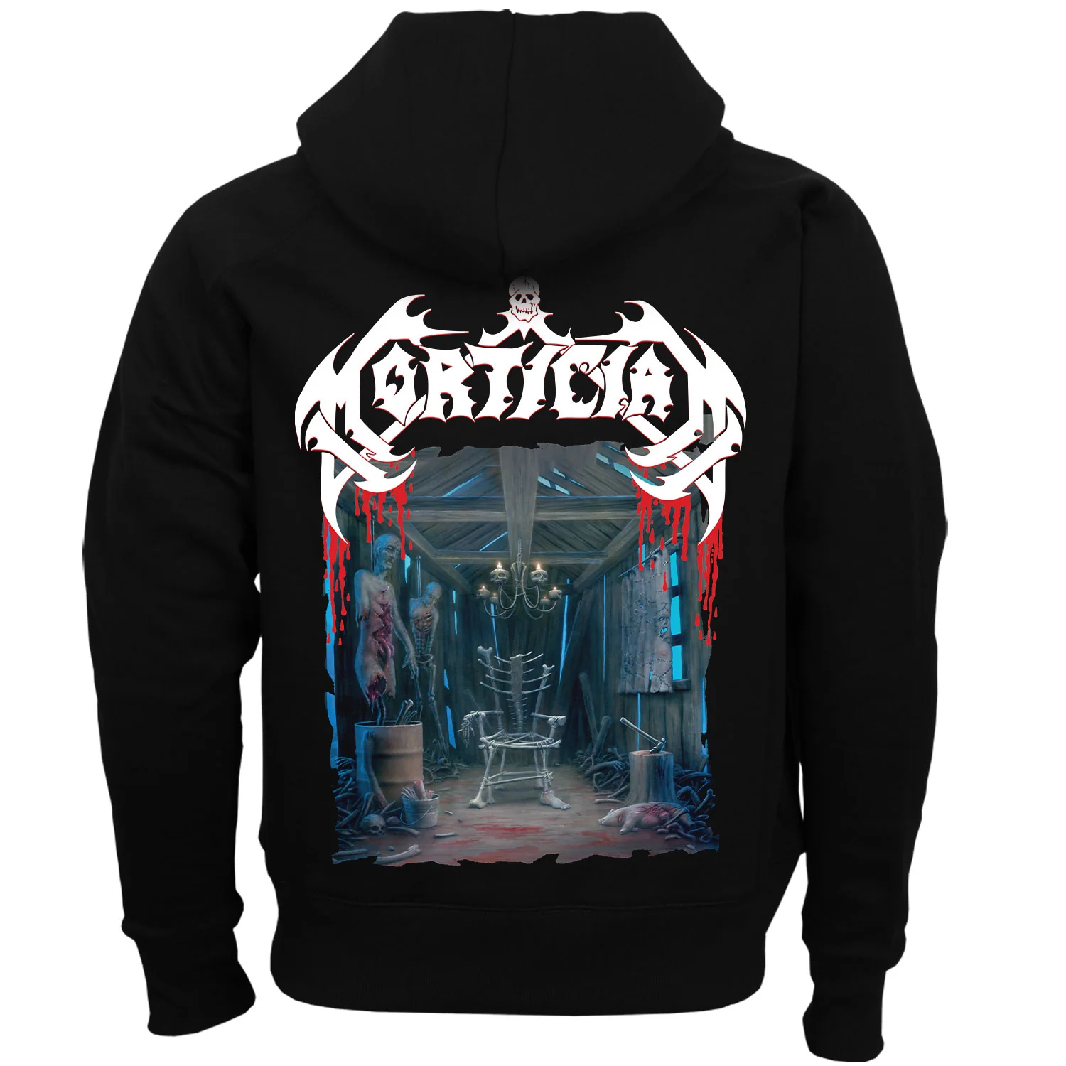 Mortician "Hacked Up For Barbecue" Pullover Hoodie - Image 3