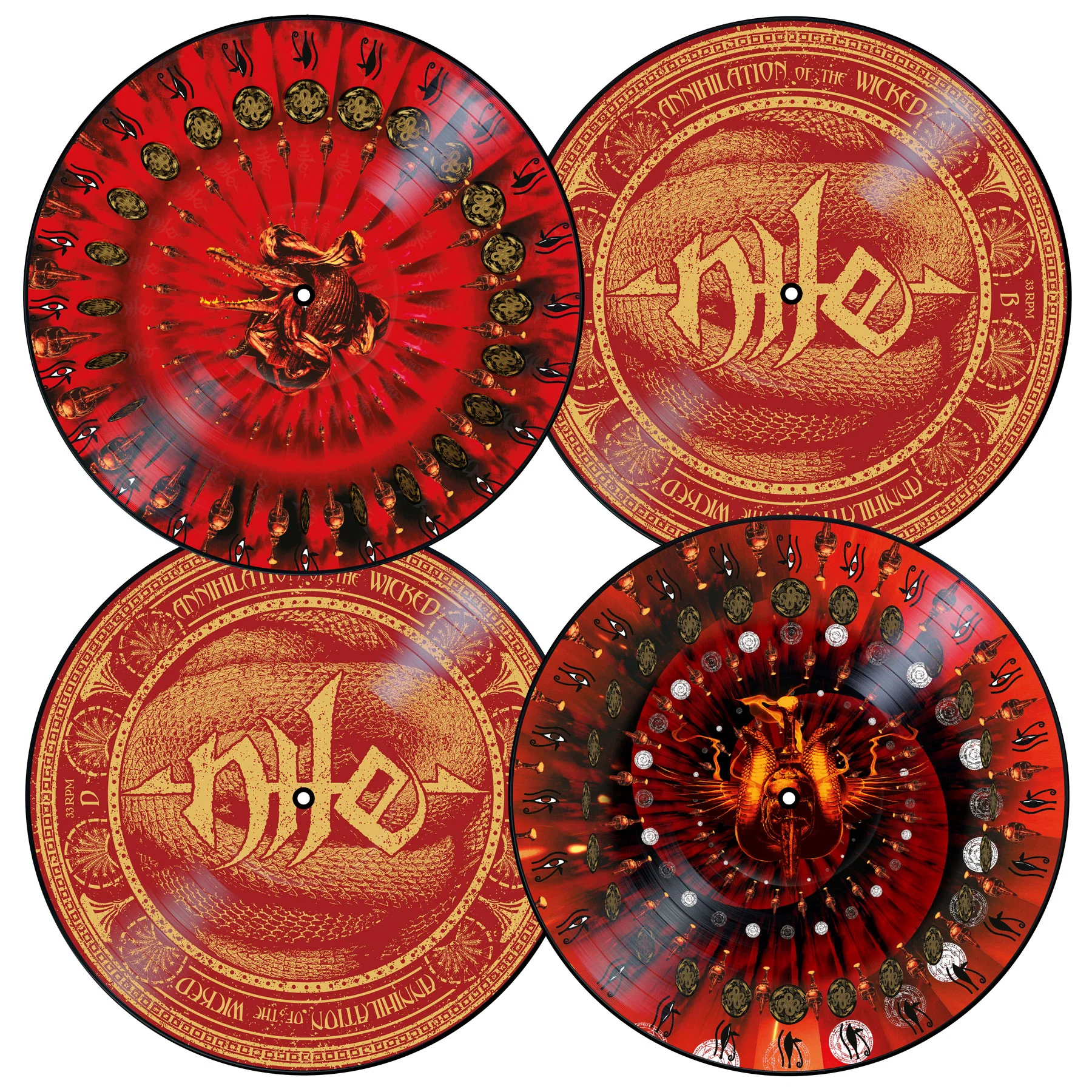 Nile "Annihilation Of The Wicked (20th Anniversary Zoetrope Edition)" 2x12" - Image 3