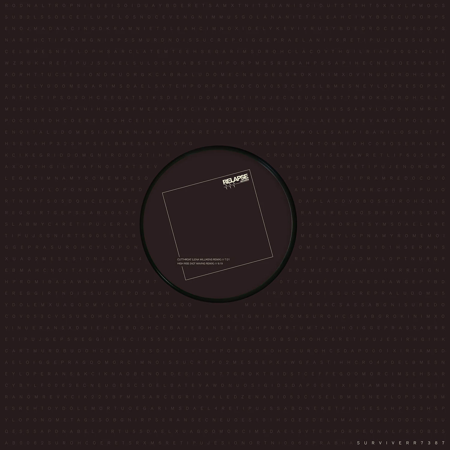S U R V I V E "RR7387 Remix EP" 12" - Image 2