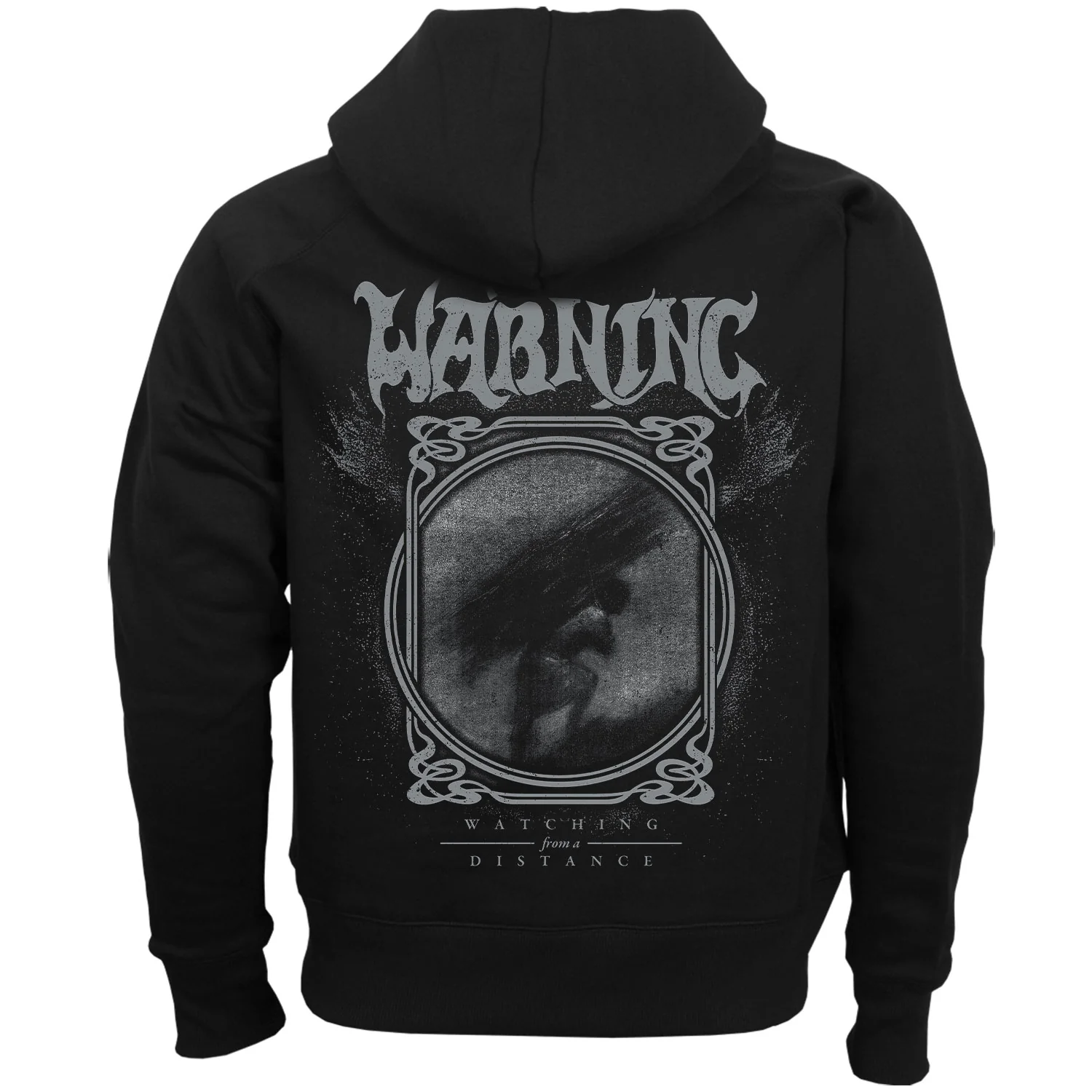 Warning "Watching From A Distance" Zip Hoodie - Image 3